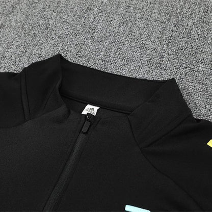 25/26 Juventus Training Black Tracksuit from FootballPrestige.com - Premium Football Kits