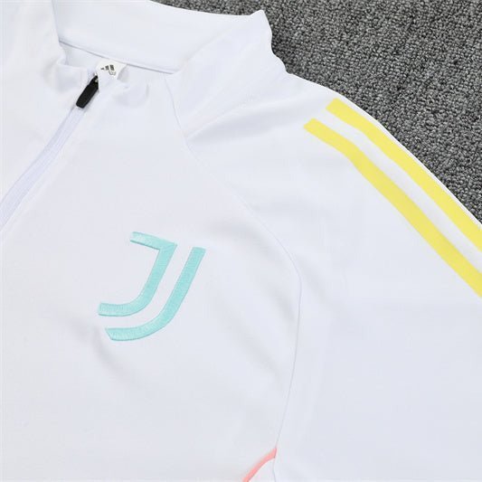 25/26 Juventus Training White Tracksuit from FootballPrestige.com - Premium Football Kits