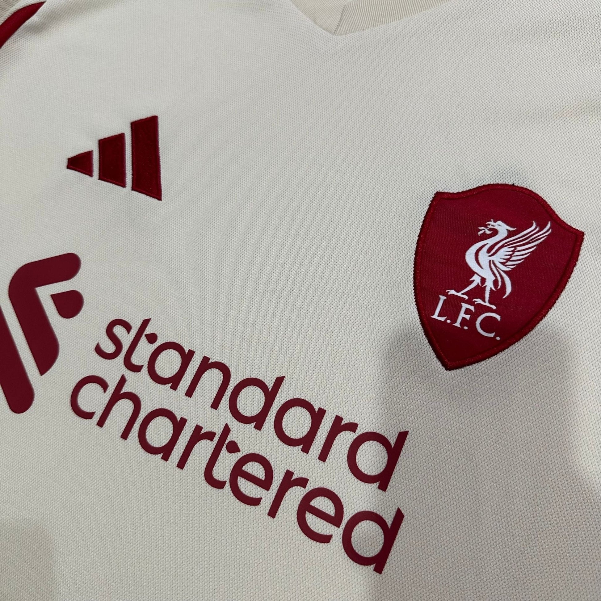 25/26 Liverpool Away Kit from FootballPrestige.com - Premium Football Kits