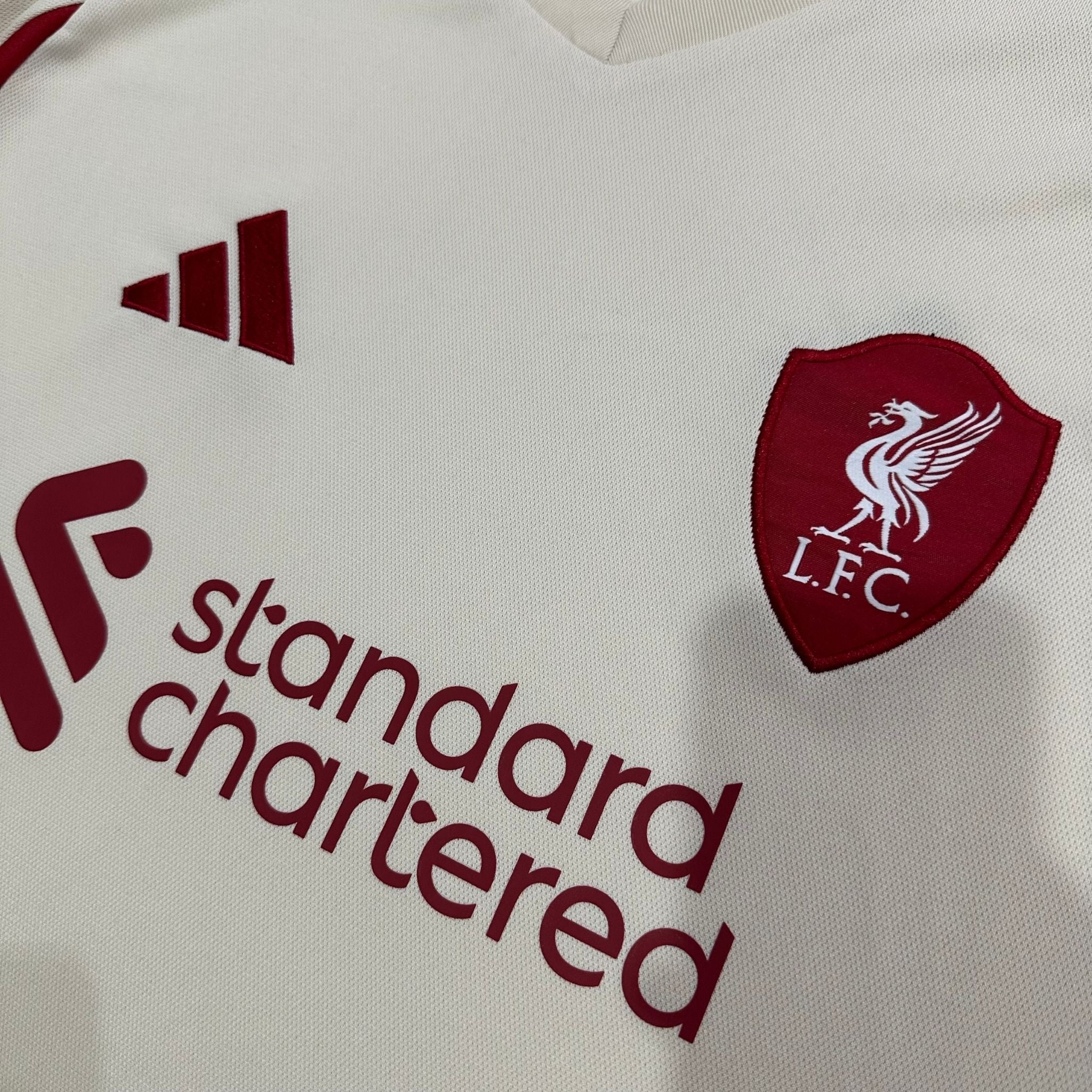 25/26 Liverpool Away Kit from FootballPrestige.com - Premium Football Kits