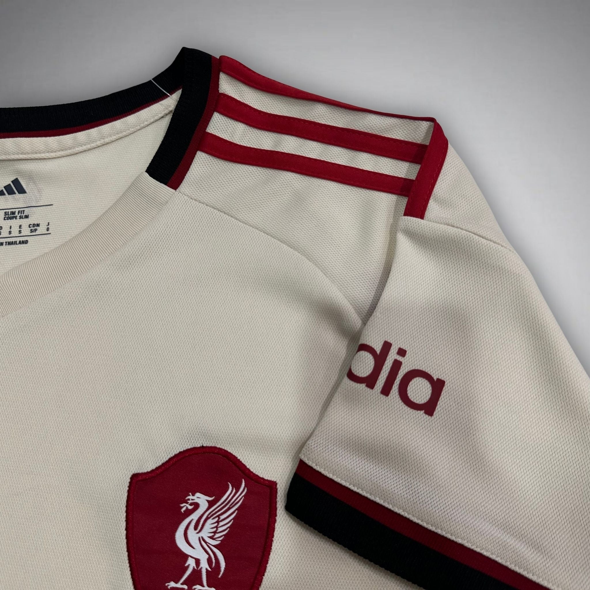 25/26 Liverpool Away Kit from FootballPrestige.com - Premium Football Kits