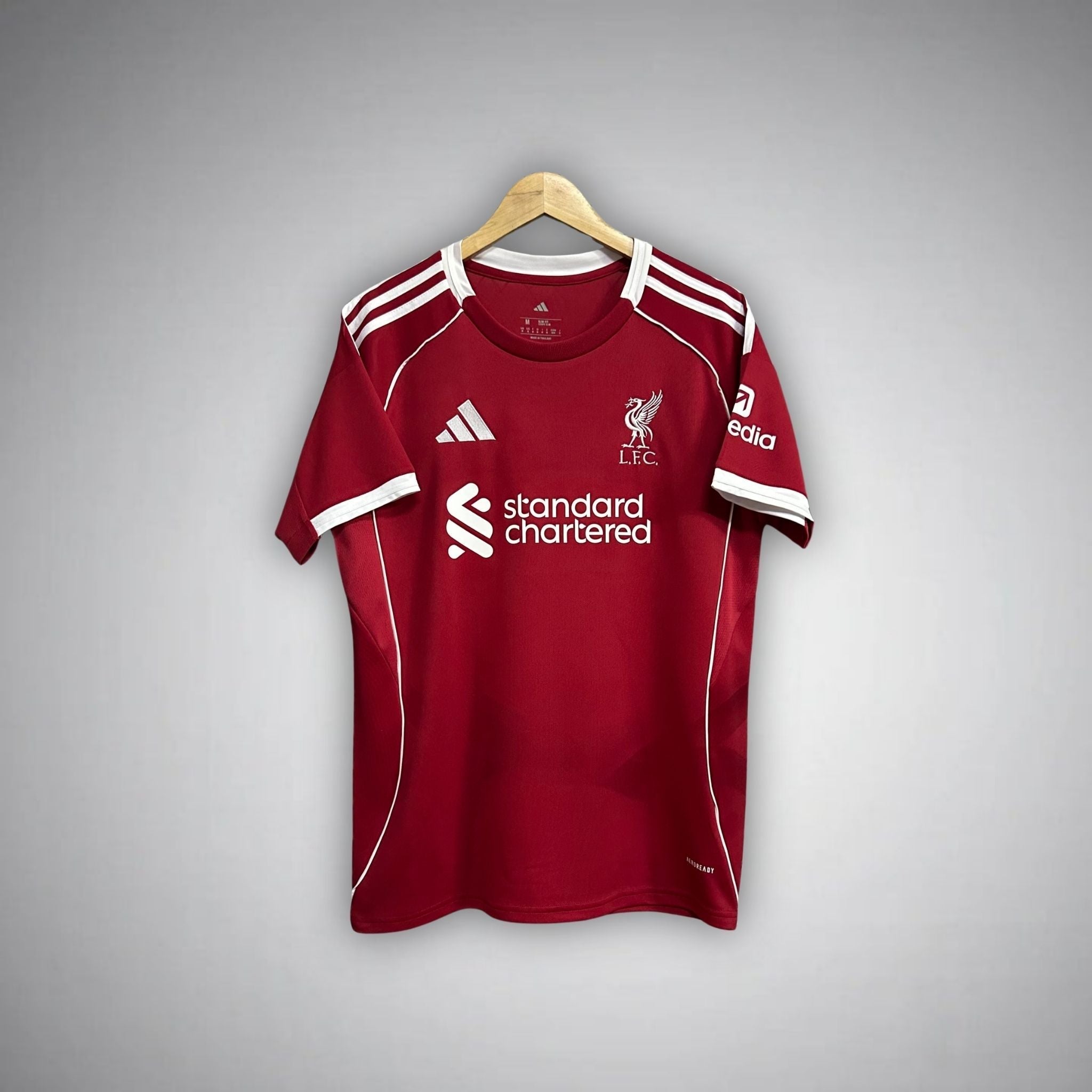 25/26 Liverpool Home Kit from FootballPrestige.com - Premium Football Kits