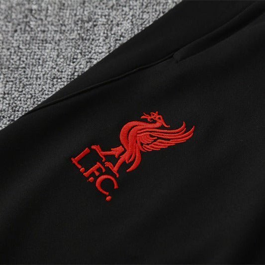 25/26 Liverpool Training Black Kids Size Tracksuit from FootballPrestige.com - Premium Football Kits