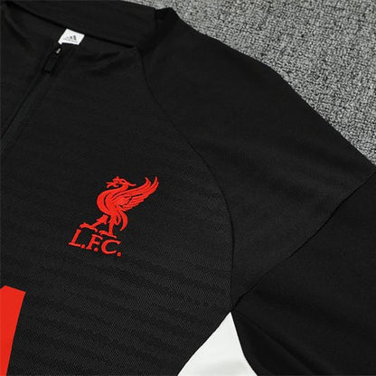 25/26 Liverpool Training Black Tracksuit from FootballPrestige.com - Premium Football Kits