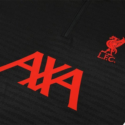 25/26 Liverpool Training Black Tracksuit from FootballPrestige.com - Premium Football Kits