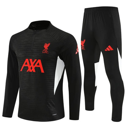 25/26 Liverpool Training Black Tracksuit from FootballPrestige.com - Premium Football Kits