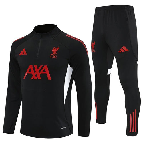 25/26 Liverpool Training Black Tracksuit from FootballPrestige.com - Premium Football Kits