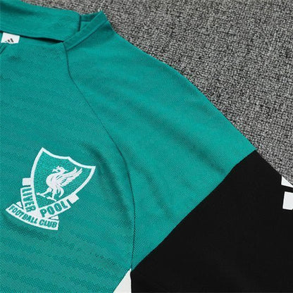 25/26 Liverpool Training Green Kids Size Tracksuit from FootballPrestige.com - Premium Football Kits