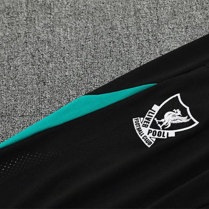 25/26 Liverpool Training Green Kids Size Tracksuit from FootballPrestige.com - Premium Football Kits