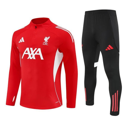 25/26 Liverpool Training Red Kids Size Tracksuit from FootballPrestige.com - Premium Football Kits