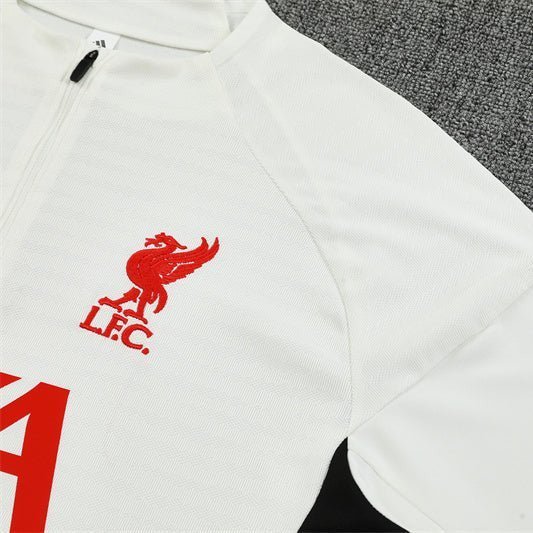 25/26 Liverpool Training White Tracksuit from FootballPrestige.com - Premium Football Kits