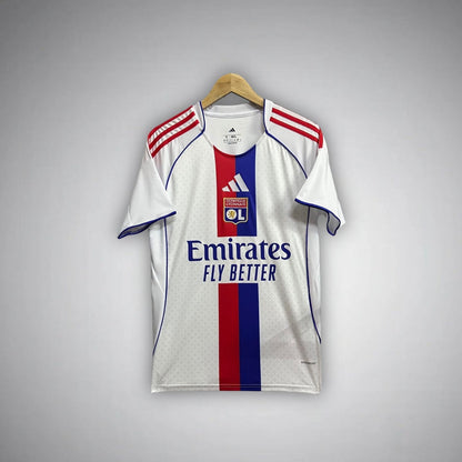 25/26 Lyon Home Kit from FootballPrestige.com - Premium Football Kits