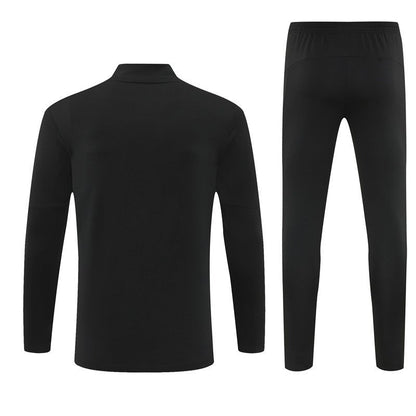 25/26 Manchester City x Asahi Black Kids Size Tracksuit from FootballPrestige.com - Premium Football Kits