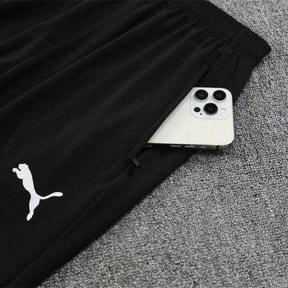 25/26 Manchester City x Asahi Black Kids Size Tracksuit from FootballPrestige.com - Premium Football Kits