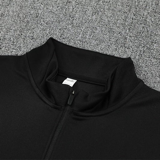25/26 Manchester City x Asahi Black Tracksuit from FootballPrestige.com - Premium Football Kits