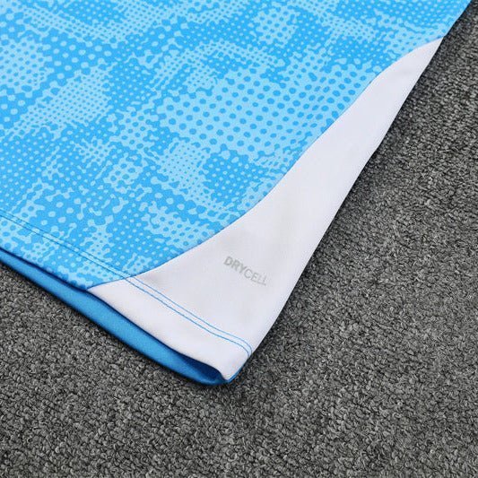 25/26 Manchester City x Asahi Blue Tracksuit from FootballPrestige.com - Premium Football Kits