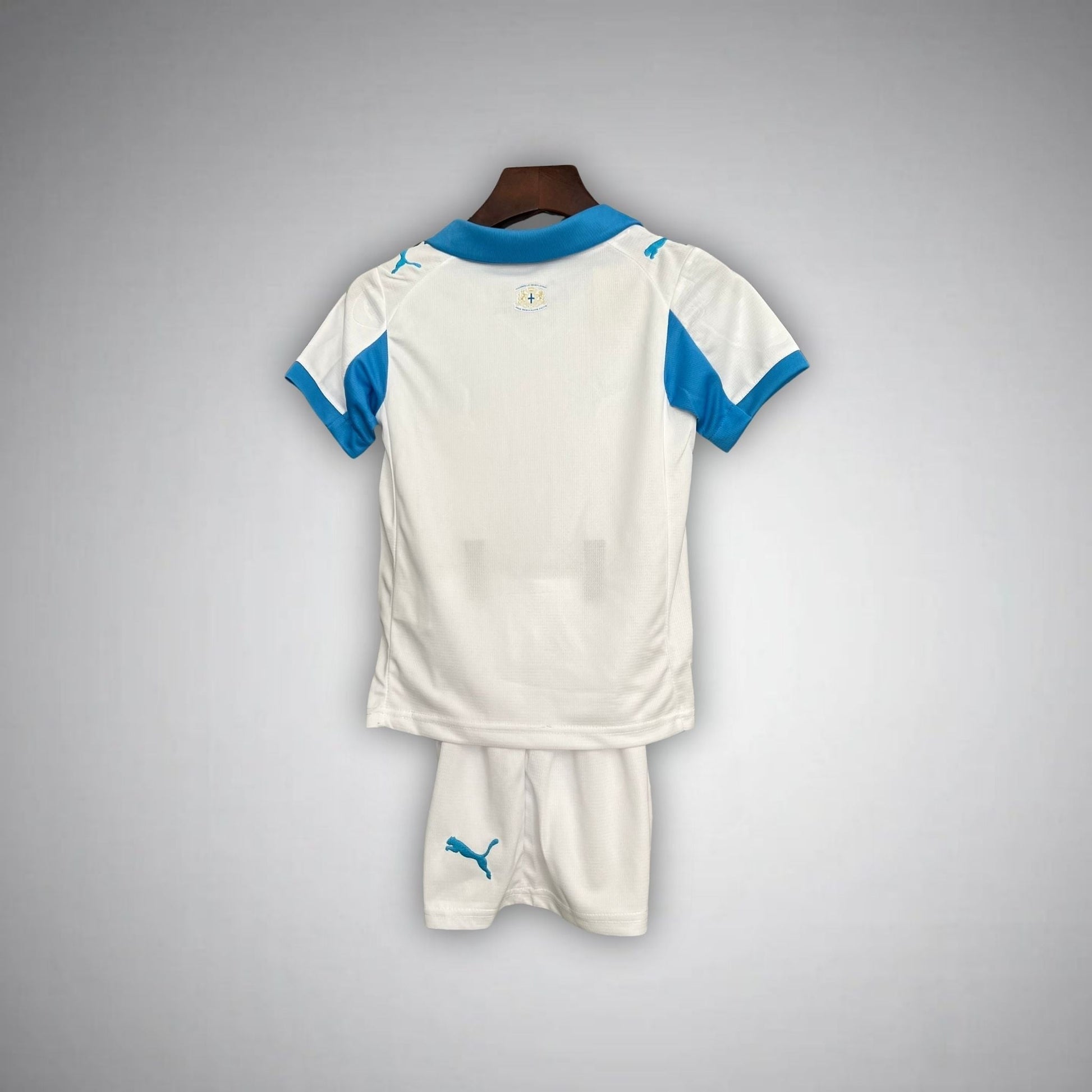 25/26 Marseille Home Kids Size Kit from FootballPrestige.com - Premium Football Kits