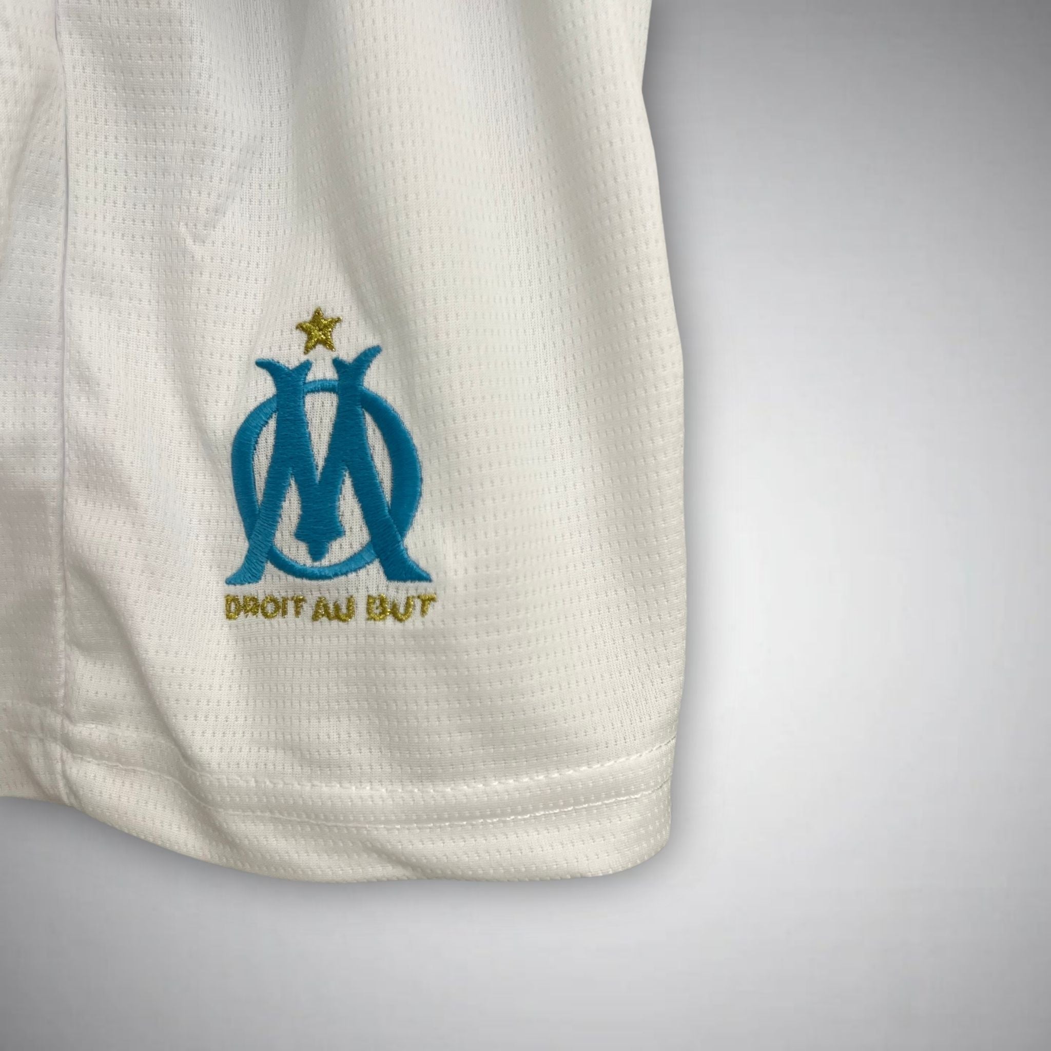 25/26 Marseille Home Kids Size Kit from FootballPrestige.com - Premium Football Kits
