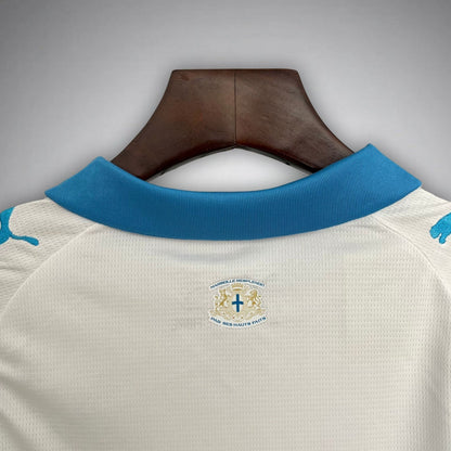 25/26 Marseille Home Kids Size Kit from FootballPrestige.com - Premium Football Kits