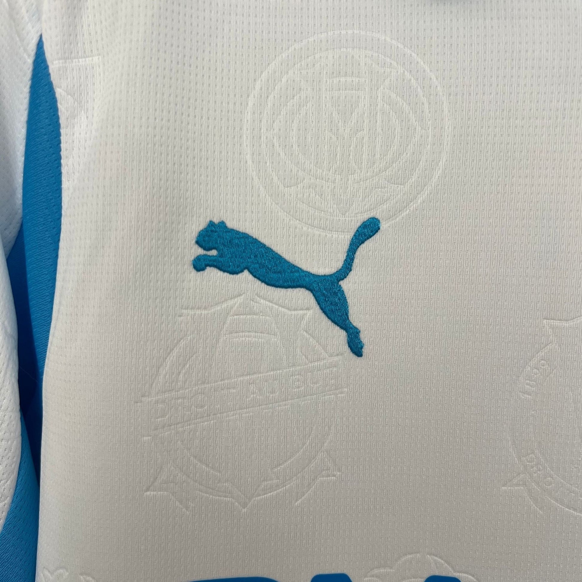 25/26 Marseille Home Kit from FootballPrestige.com - Premium Football Kits