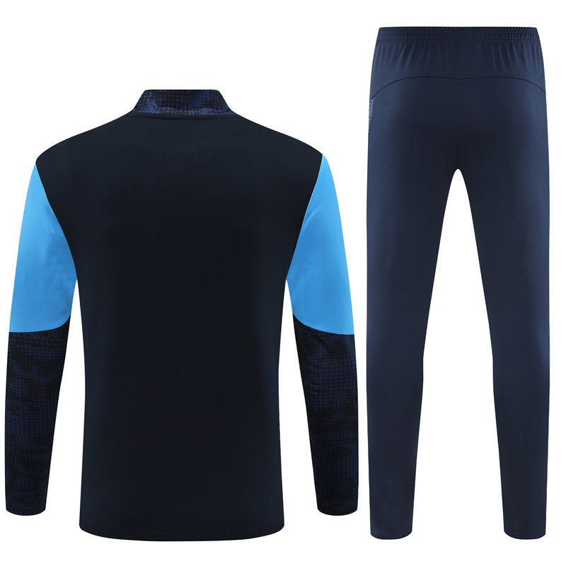 25/26 Marseille Training Navy Blue Kids Size Tracksuit from FootballPrestige.com - Premium Football Kits