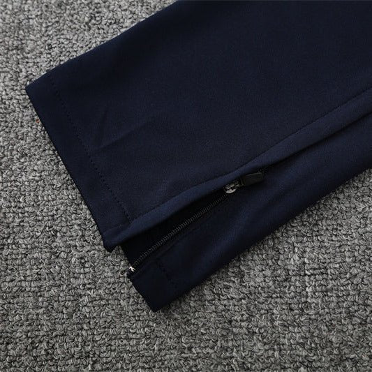 25/26 Marseille Training Navy Blue Tracksuit from FootballPrestige.com - Premium Football Kits