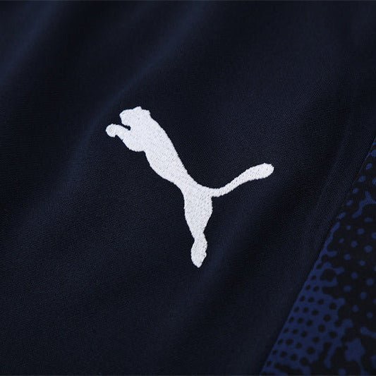 25/26 Marseille Training Navy Blue Tracksuit from FootballPrestige.com - Premium Football Kits