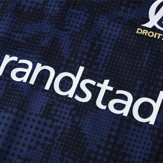 25/26 Marseille Training Navy Blue Tracksuit from FootballPrestige.com - Premium Football Kits