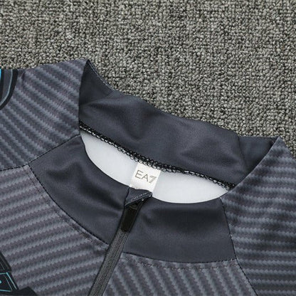25/26 Napoli Training Black Kids Size Tracksuit from FootballPrestige.com - Premium Football Kits