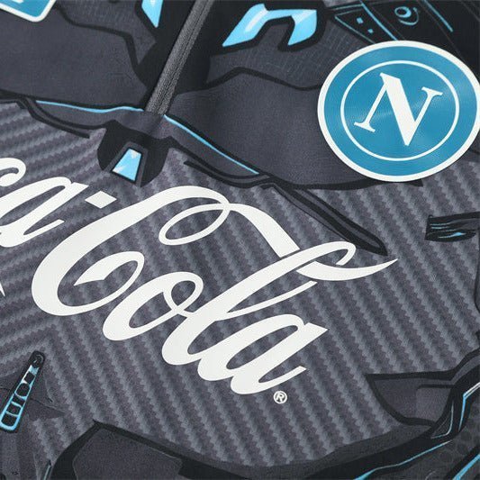 25/26 Napoli Training Black Kids Size Tracksuit from FootballPrestige.com - Premium Football Kits