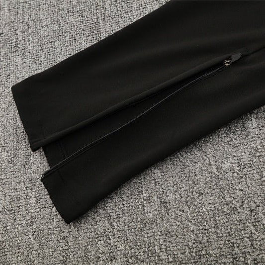 25/26 Napoli Training Black Tracksuit from FootballPrestige.com - Premium Football Kits