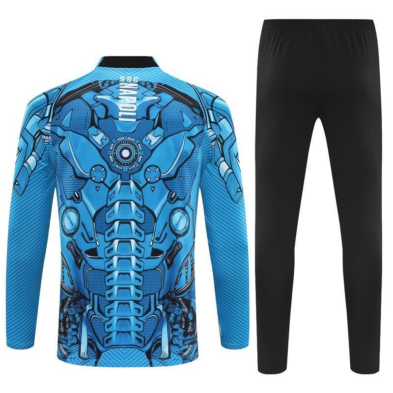 25/26 Napoli Training Blue Tracksuit from FootballPrestige.com - Premium Football Kits