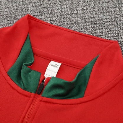 25/26 Portugal Training Red Tracksuit from FootballPrestige.com - Premium Football Kits