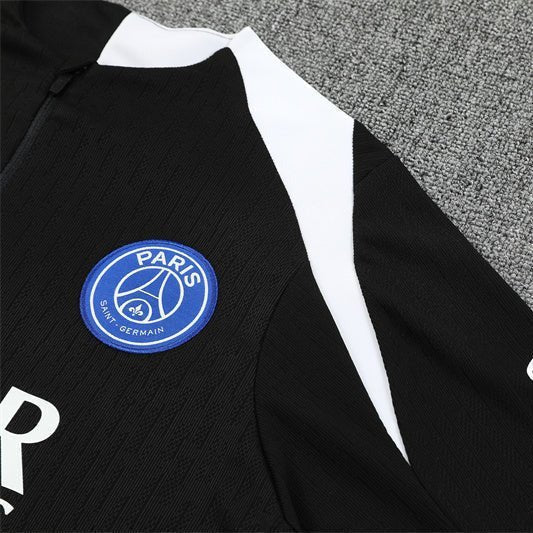 25/26 PSG Training Black Kids Size Tracksuit from FootballPrestige.com - Premium Football Kits