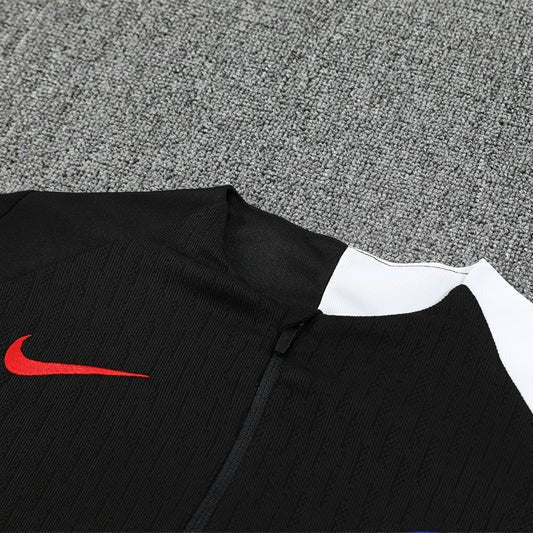 25/26 PSG Training Black Kids Size Tracksuit from FootballPrestige.com - Premium Football Kits