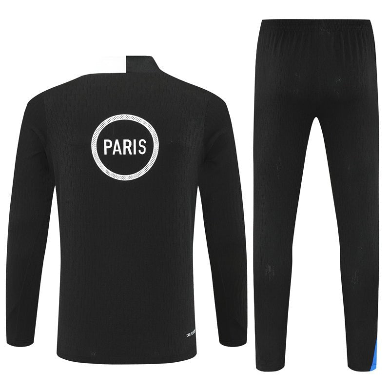 25/26 PSG Training Black Kids Size Tracksuit from FootballPrestige.com - Premium Football Kits