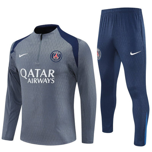 25/26 PSG Training Grey Kids Size Tracksuit from FootballPrestige.com - Premium Football Kits
