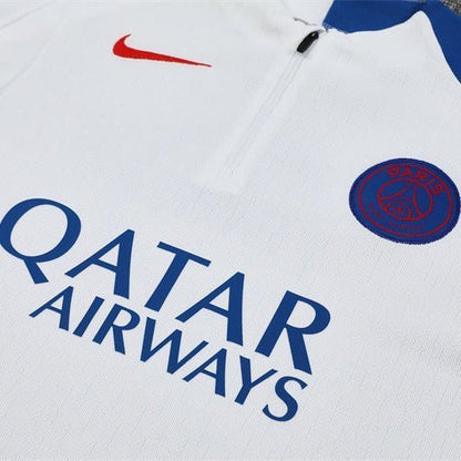 25/26 PSG Training White Kids Size Tracksuit from FootballPrestige.com - Premium Football Kits