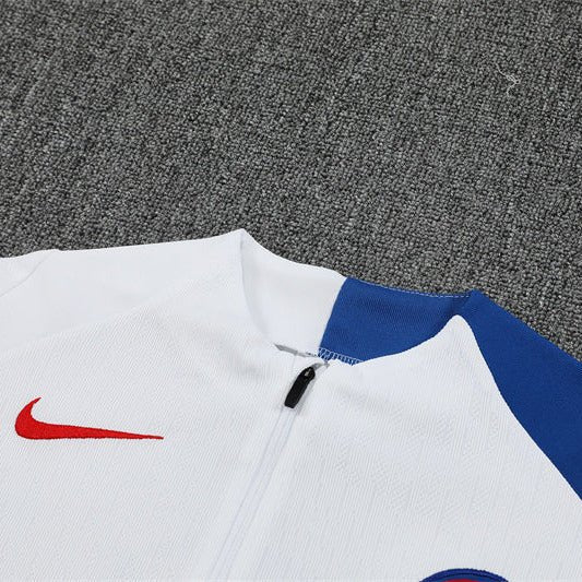 25/26 PSG Training White Kids Size Tracksuit from FootballPrestige.com - Premium Football Kits