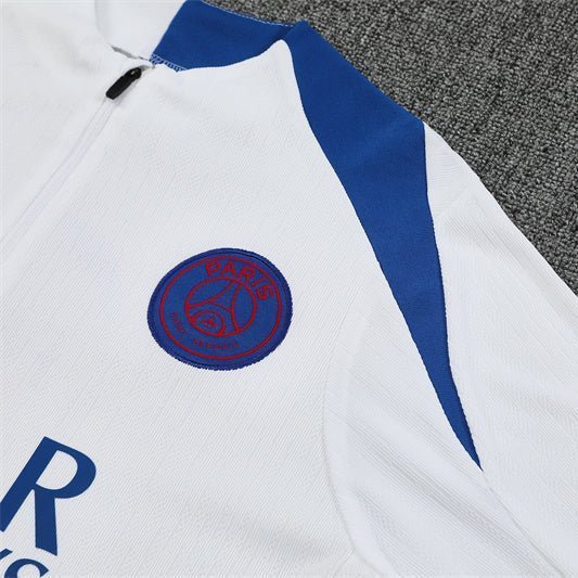 25/26 PSG Training White Tracksuit from FootballPrestige.com - Premium Football Kits