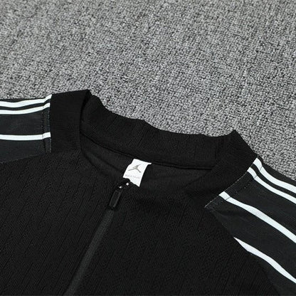 25/26 PSG x Jordan Black Kids Size Tracksuit from FootballPrestige.com - Premium Football Kits