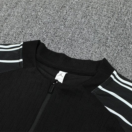 25/26 PSG x Jordan Black Tracksuit from FootballPrestige.com - Premium Football Kits