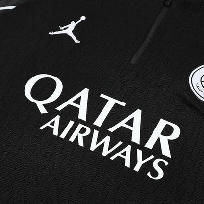 25/26 PSG x Jordan Black Tracksuit from FootballPrestige.com - Premium Football Kits