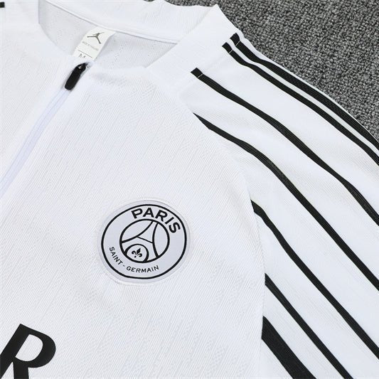 25/26 PSG x Jordan White Kids Size Tracksuit from FootballPrestige.com - Premium Football Kits