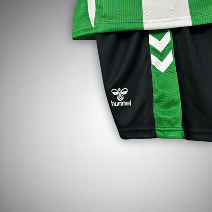 25/26 Real Betis Home Kids Size Kit from FootballPrestige.com - Premium Football Kits