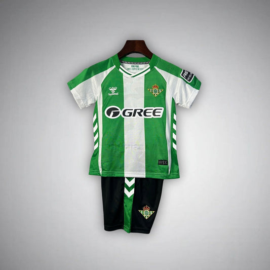 25/26 Real Betis Home Kids Size Kit from FootballPrestige.com - Premium Football Kits