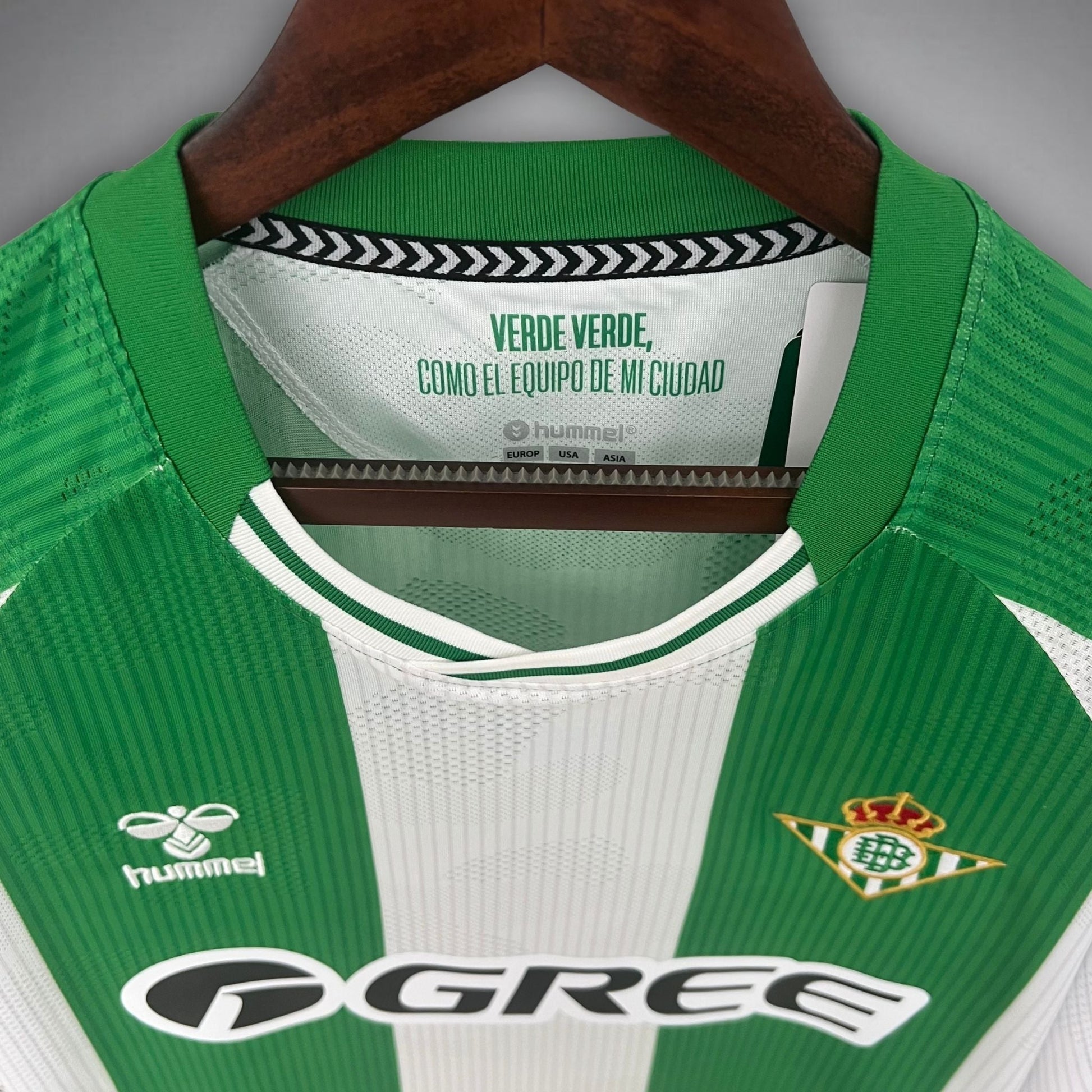 25/26 Real Betis Home Kit from FootballPrestige.com - Premium Football Kits