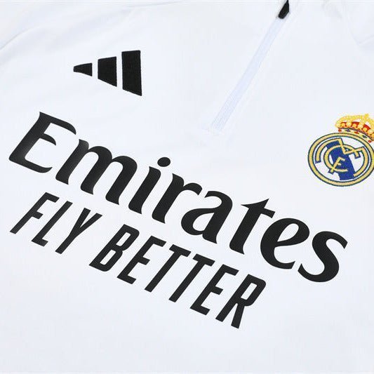 25/26 Real Madrid Home Kids Size Tracksuit from FootballPrestige.com - Premium Football Kits