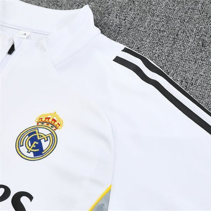 25/26 Real Madrid Home Kids Size Tracksuit from FootballPrestige.com - Premium Football Kits
