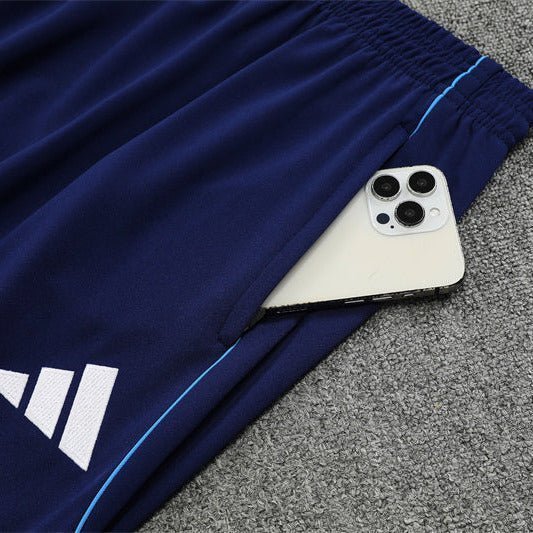 25/26 Real Madrid Training Blue Kids Size Tracksuit from FootballPrestige.com - Premium Football Kits